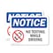 Signmission No Texting While Driving Sign, Vinyl Decal, 10in W x 7in L, 2PK OS-2PACK-NS-D-710-L-14893 - alternate 1
